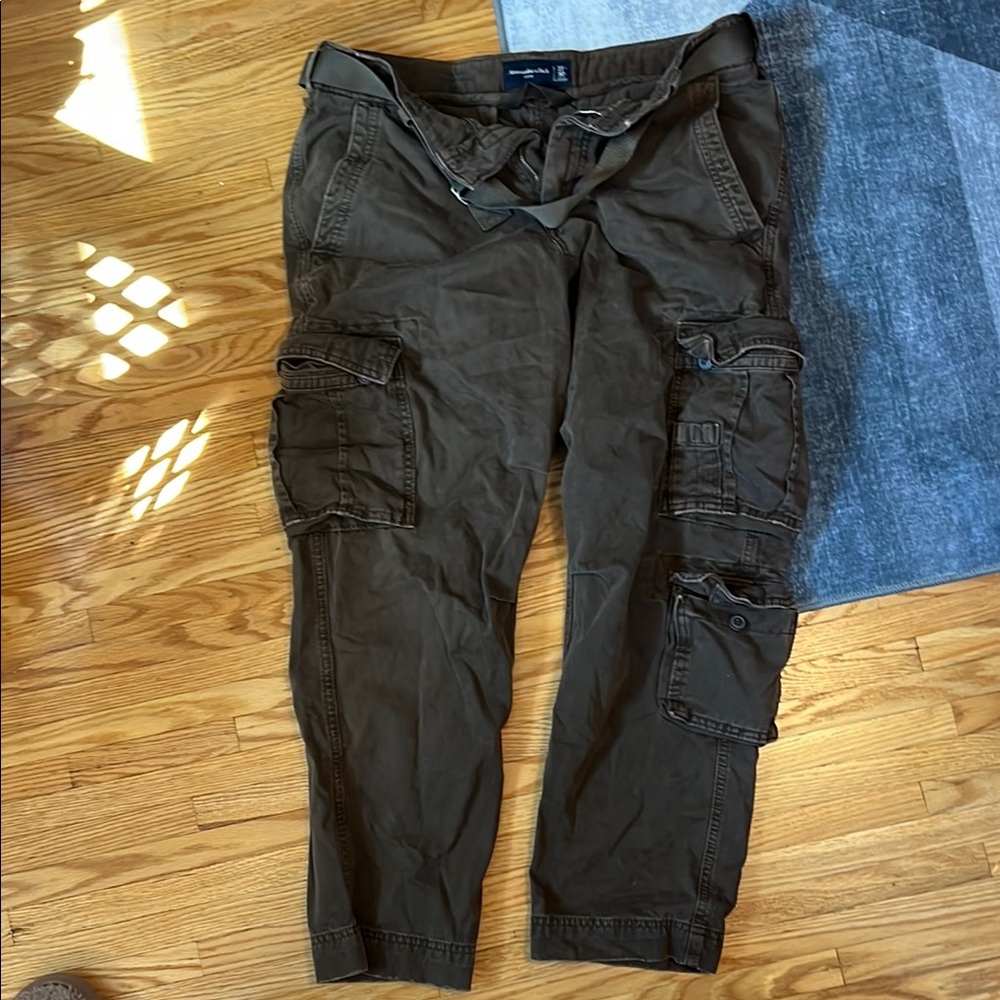 A&F Men's Brown Cargo Pants